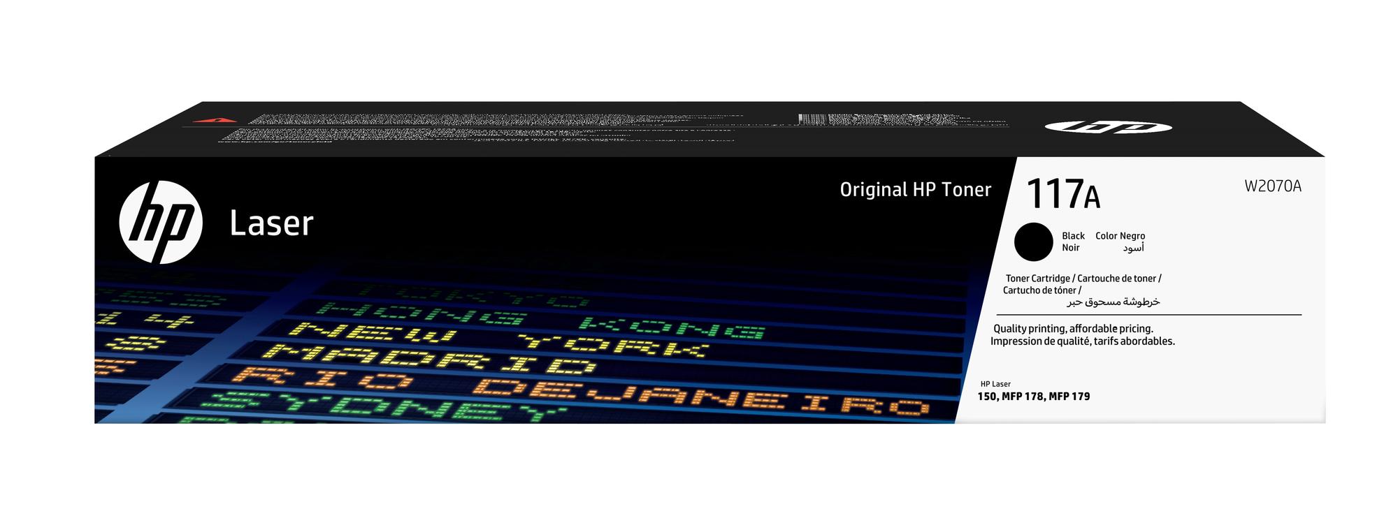 HP Tóner 117A / W2070A Negro Standard