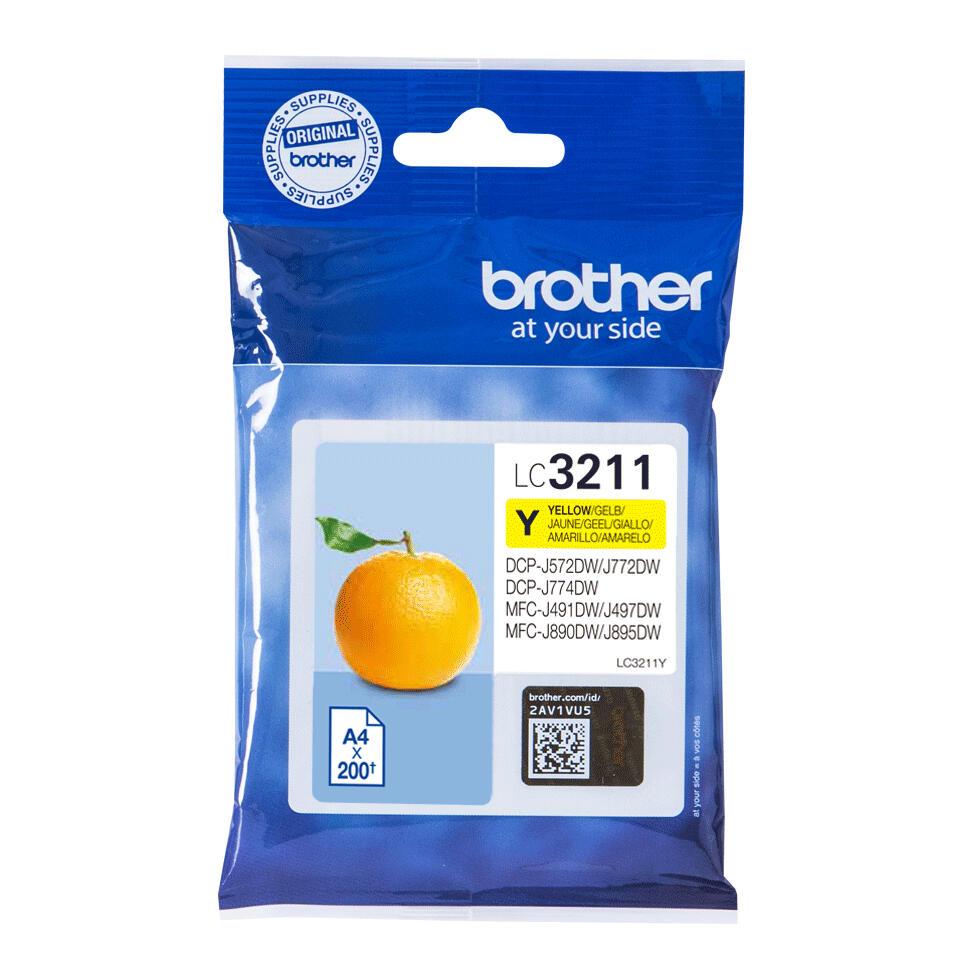 Brother Ink LC-3211Y / LC3211Y Yellow Standard
