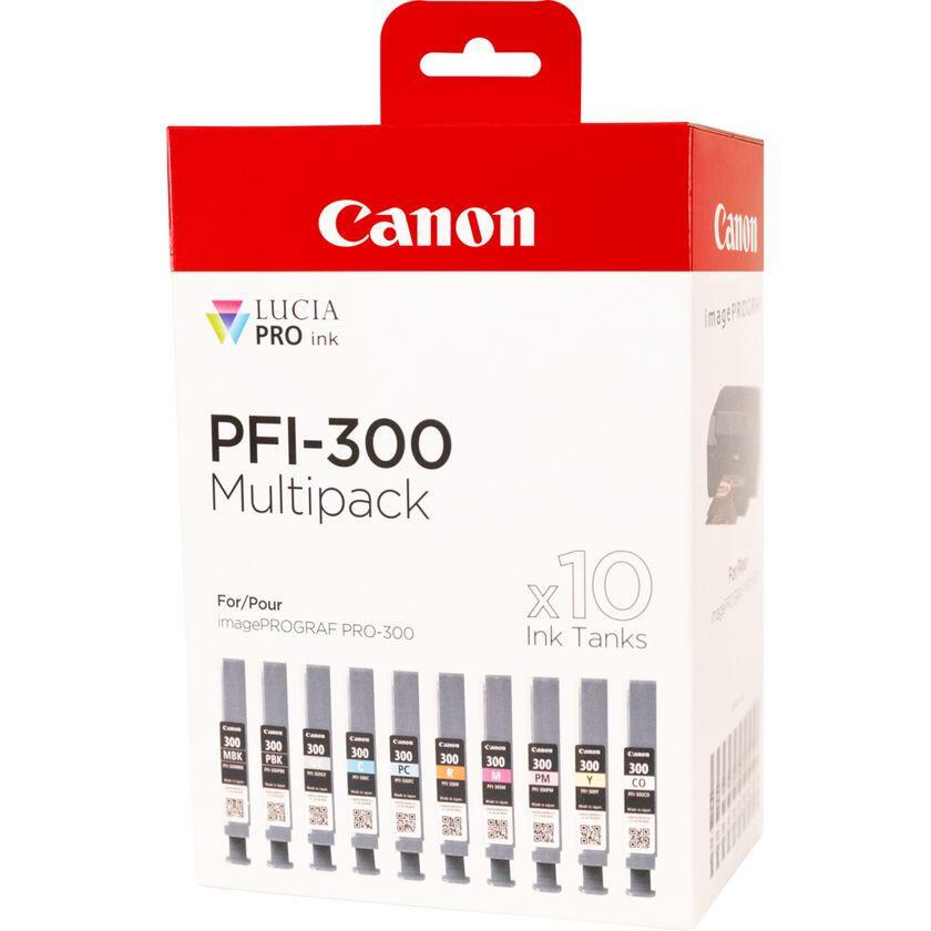 Canon Encre PFI-300 / 4192C008 Multicolore 10-Pack