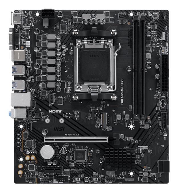 MSI Mainboard PRO A620AM-B EVO / 7E36-001R Black