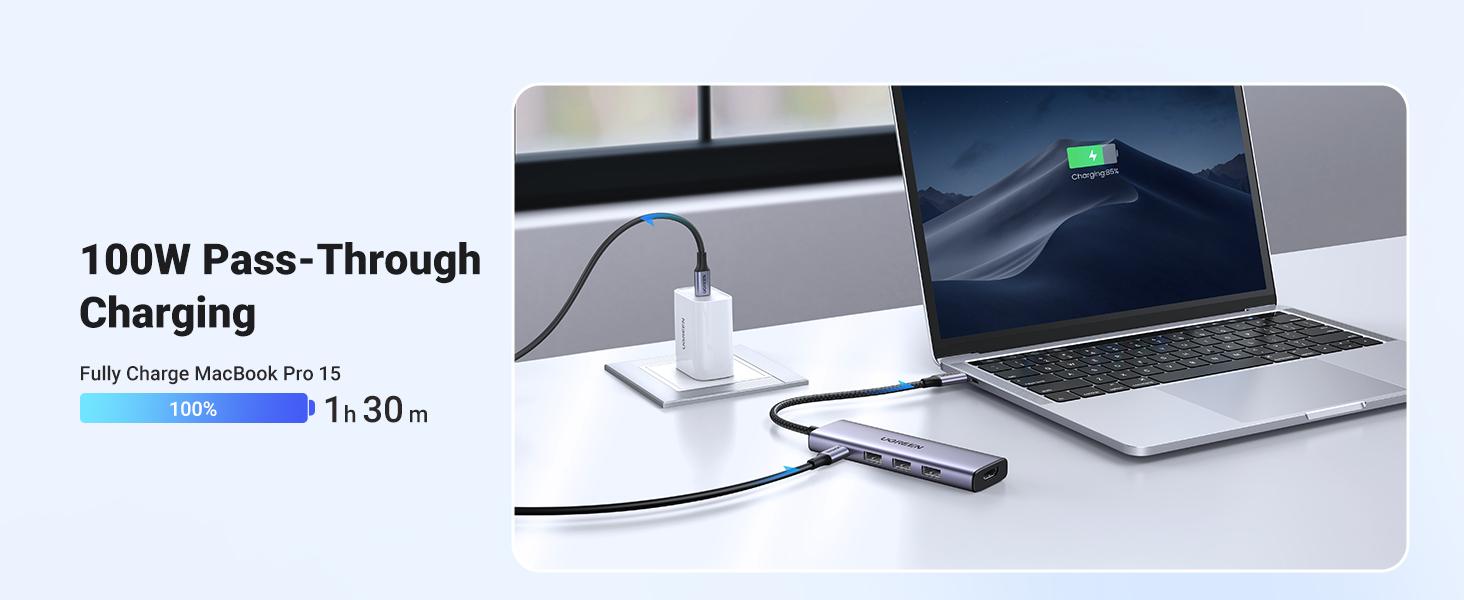 Ugreen Dockingstation Ultra Slim 5-in-1 / 15596 Aluminium