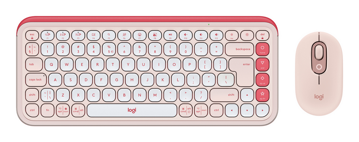 Logitech Set di mouse e tastiera Pop Icon Combo / 920-013142 Rosa