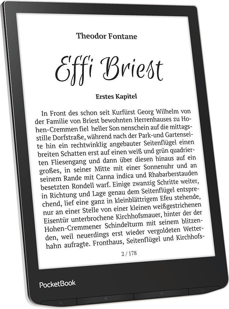 PocketBook lettore di eBook InkPad 4 EU / PB743G-U-WW Nero, argento L 19,8 cm (7,8")
