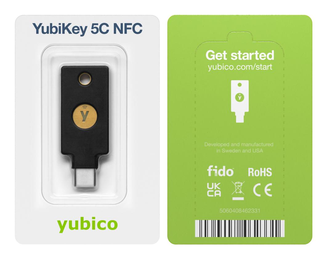 Yubico Clave de seguridad YubiKey 5C NFC / 100918 Negro