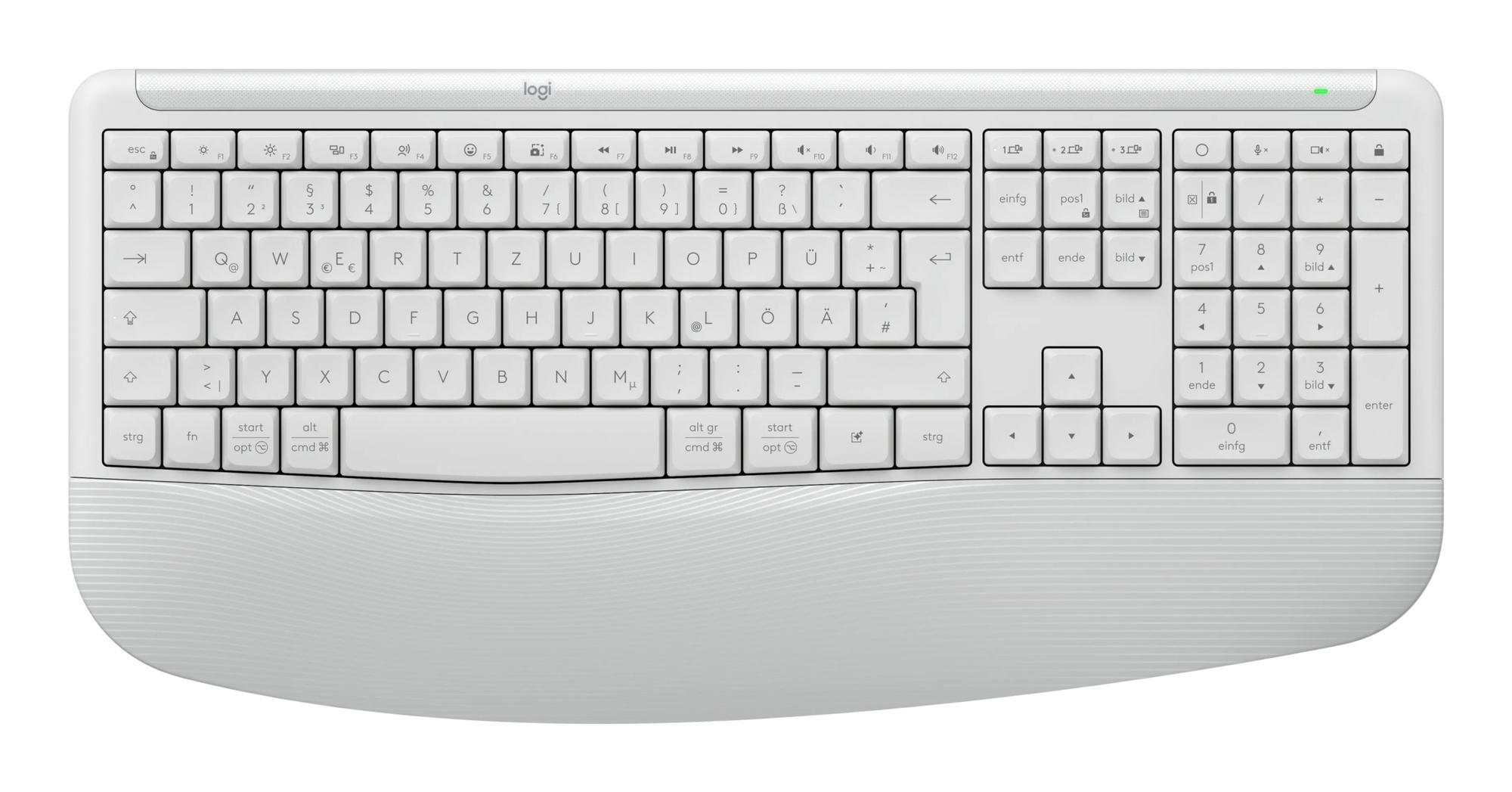 Logitech Set de ratón y teclado Signature Comfort Plus Combo MK880 / 920-014025 Blanco