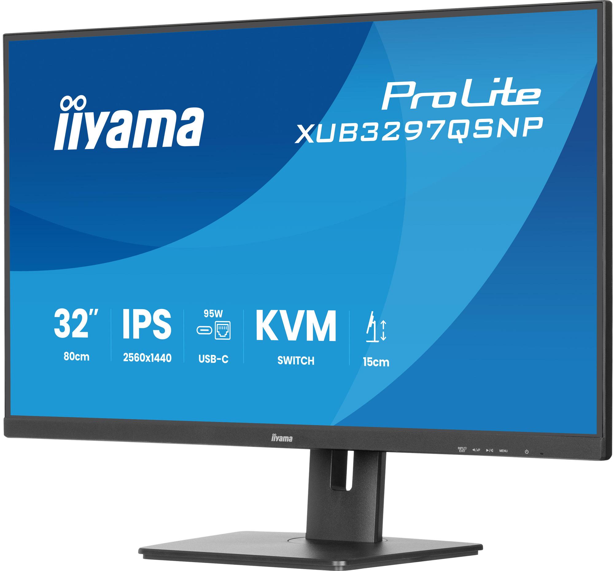 iiyama Monitor Pro Lite XUB3297QSNP-B1 / XUB3297QSNP-B1 Black 81.3 cm (32")