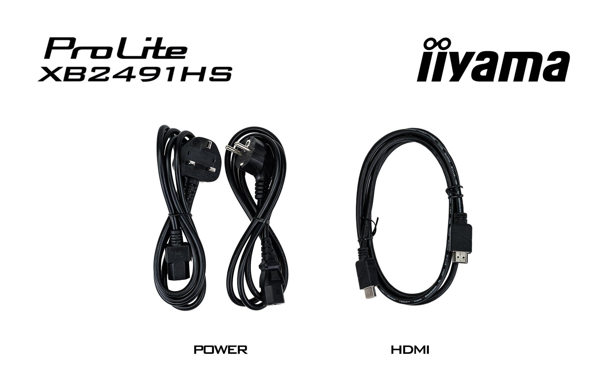 iiyama Moniteur ProLite XB2491HS / XB2491HS-B1 Noir 60,5 cm (23.8")