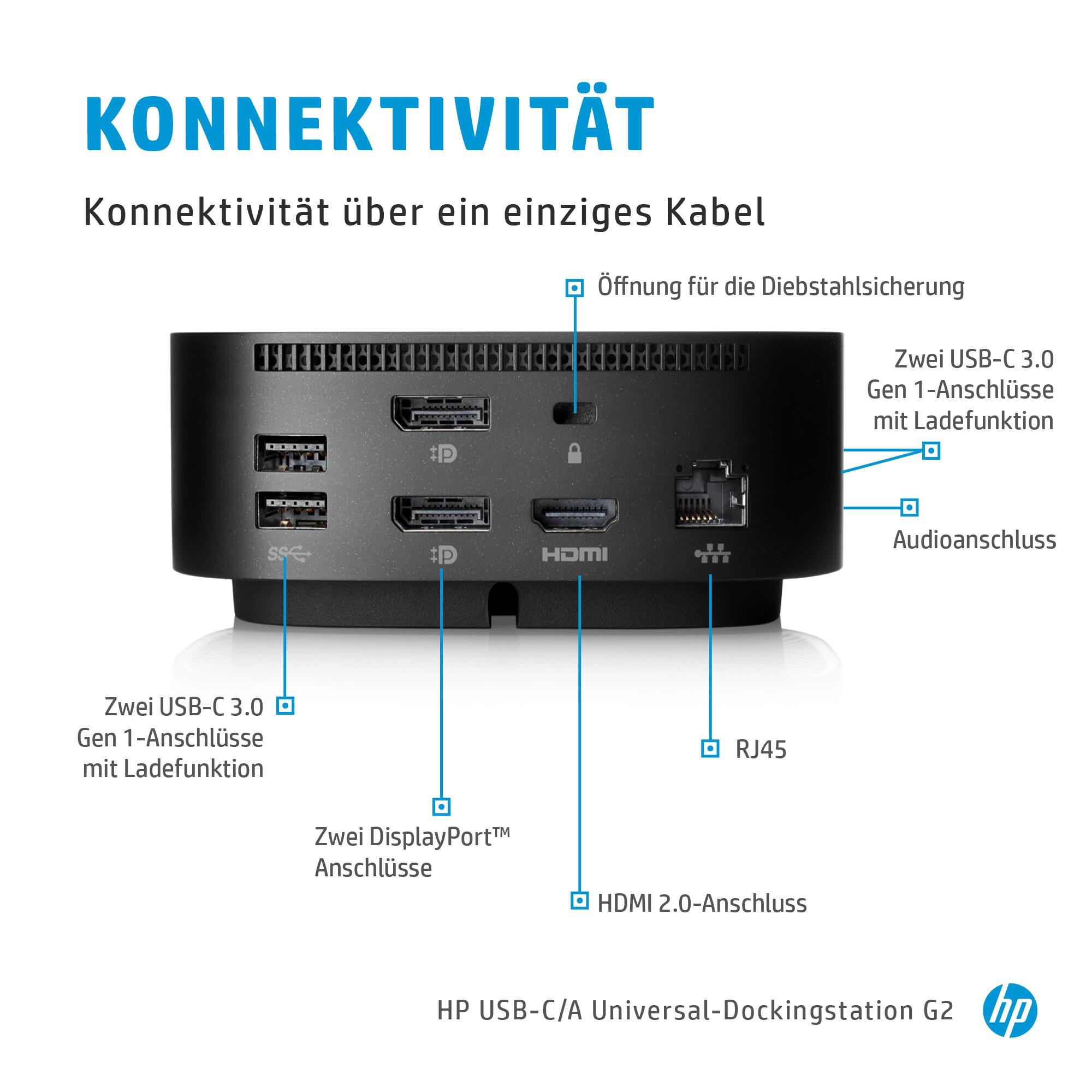 HP Dockingstation 26D32AA Schwarz