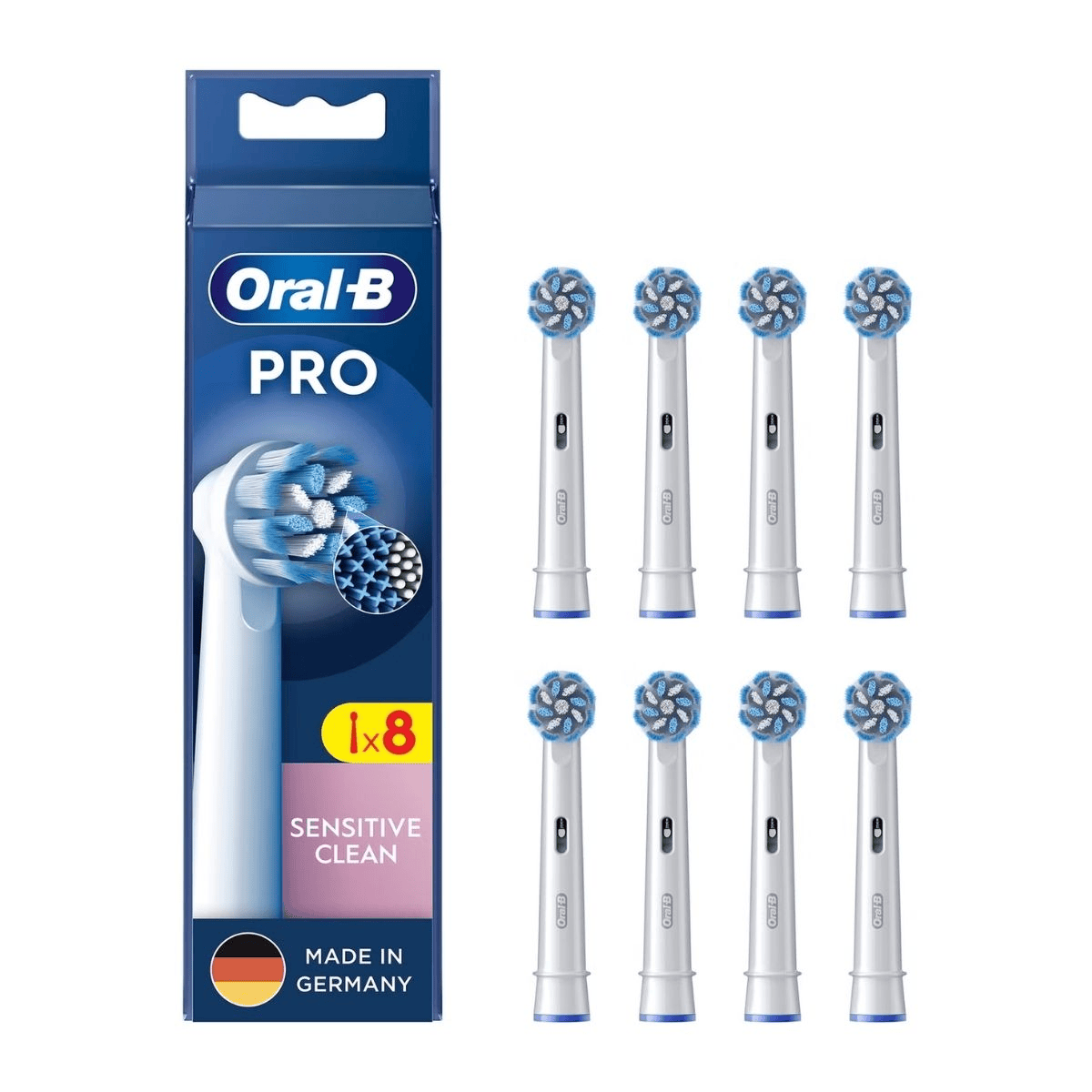 Oral-B Aufsteckzahnbürste 8x Sens / 860649 Weiß 8-Pack