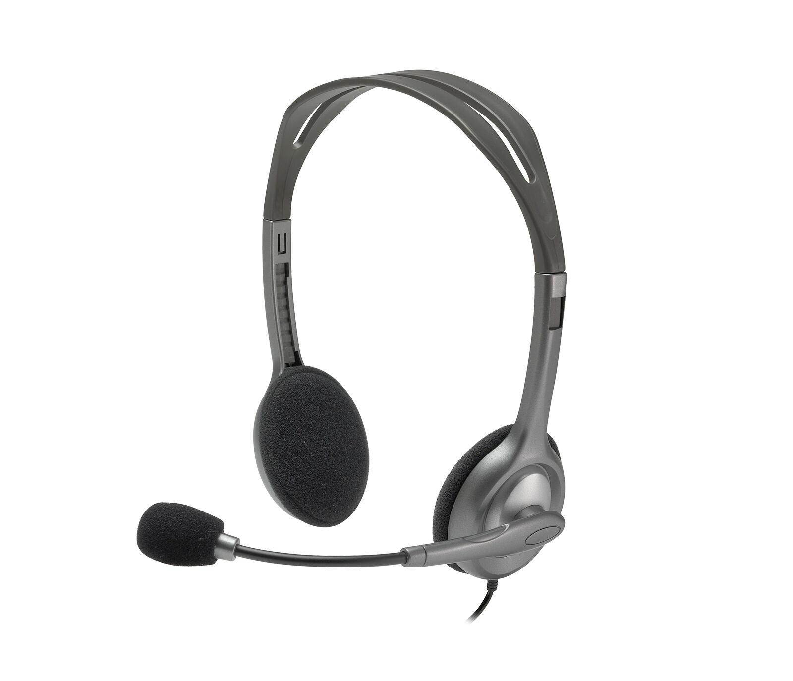 Logitech Headset H110 / 981-000271 Grau, Dunkles Grau