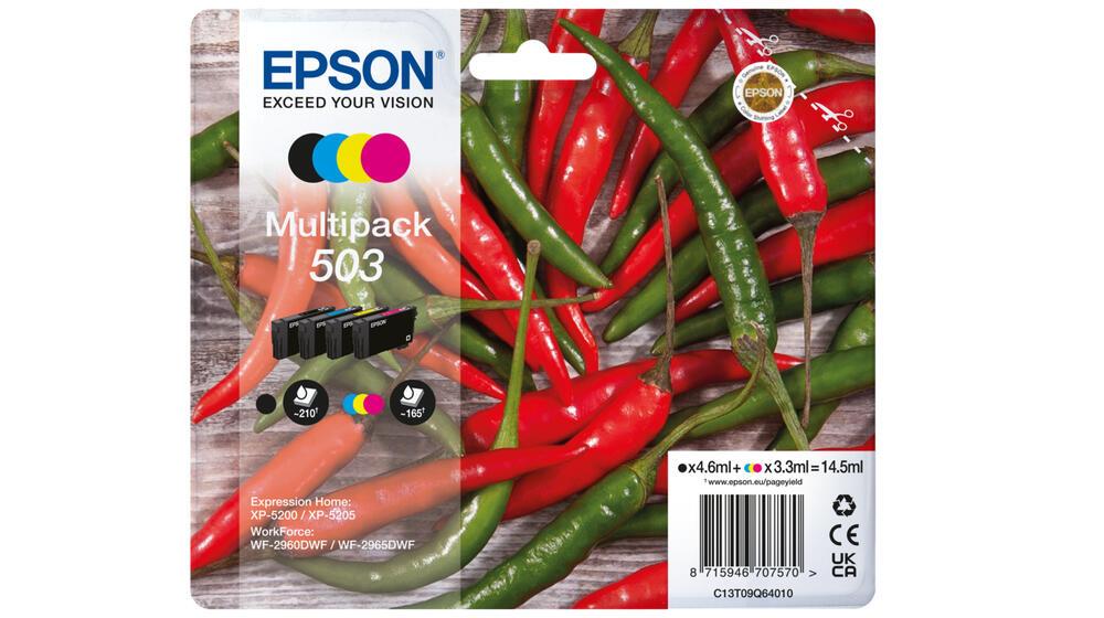 Epson Ink 503 / C13T09Q64010 BK,C,M,Y Multipack