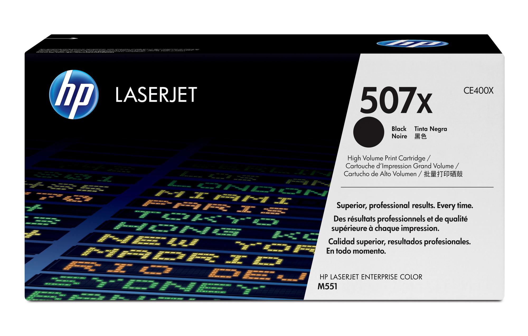 HP Toner 507X / CE400X Black XL
