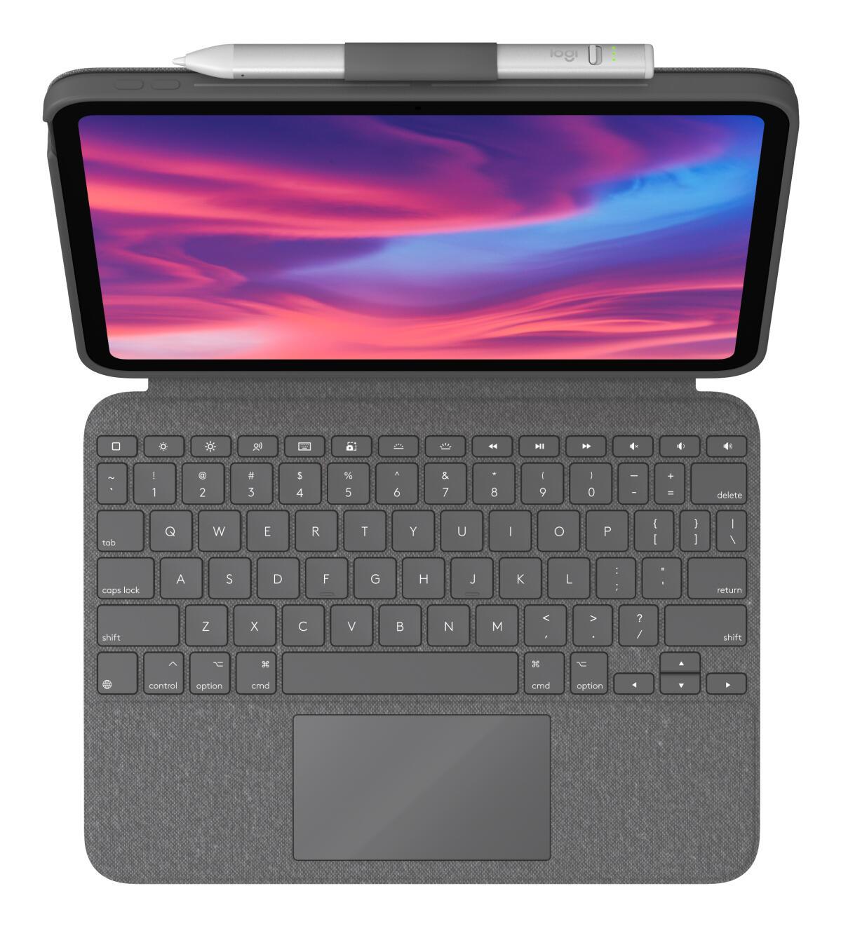 Logitech Cover and keyboard Combo Touch für iPad 11" DE / 920-011435 Grey