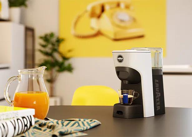 Lavazza Kapselmaschine LM 840 Tiny Eco / 18000533 Schwarz, Weiß