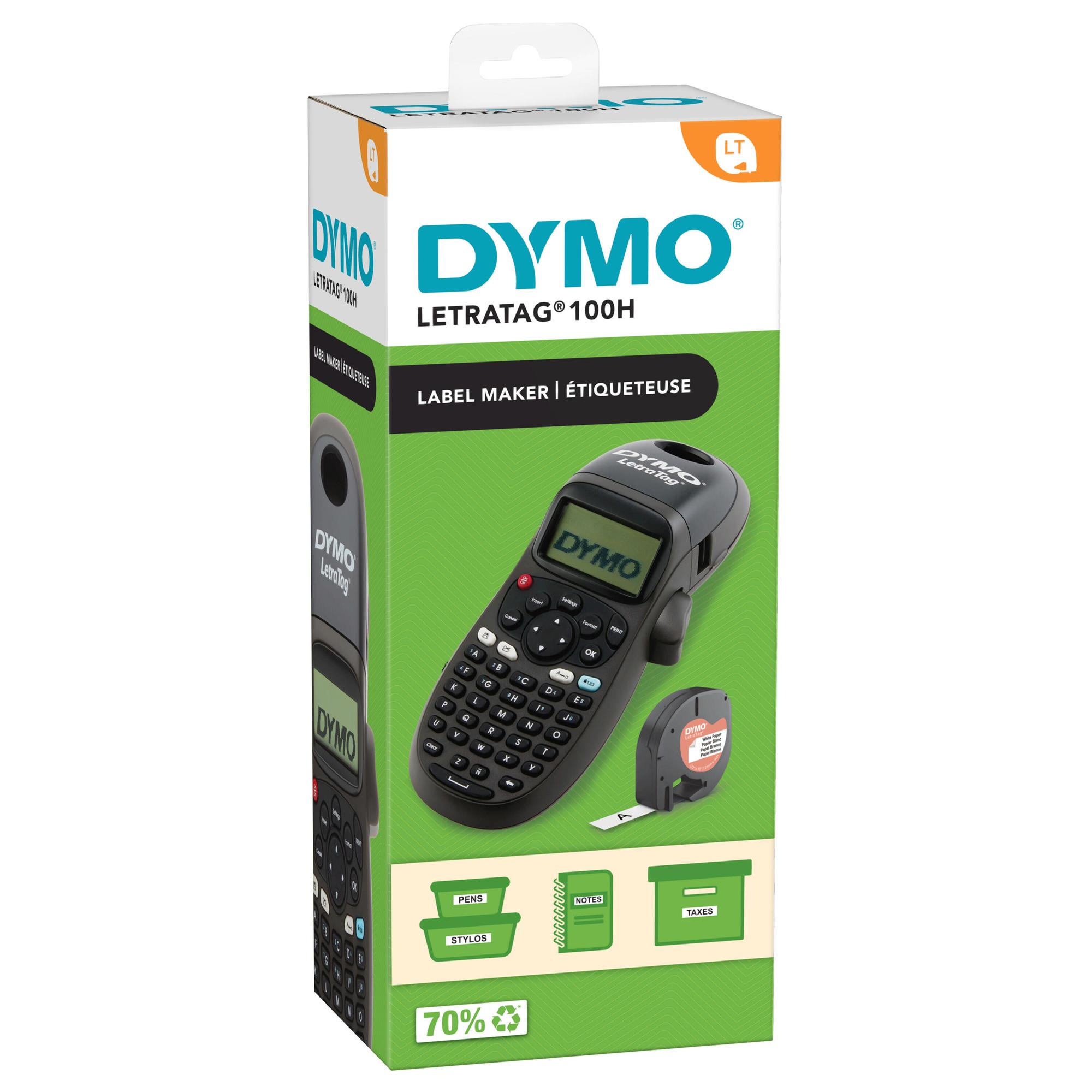 DYMO Dispositivo di etichettatura LetraTag LT-100H / 2174575 Nero Standard