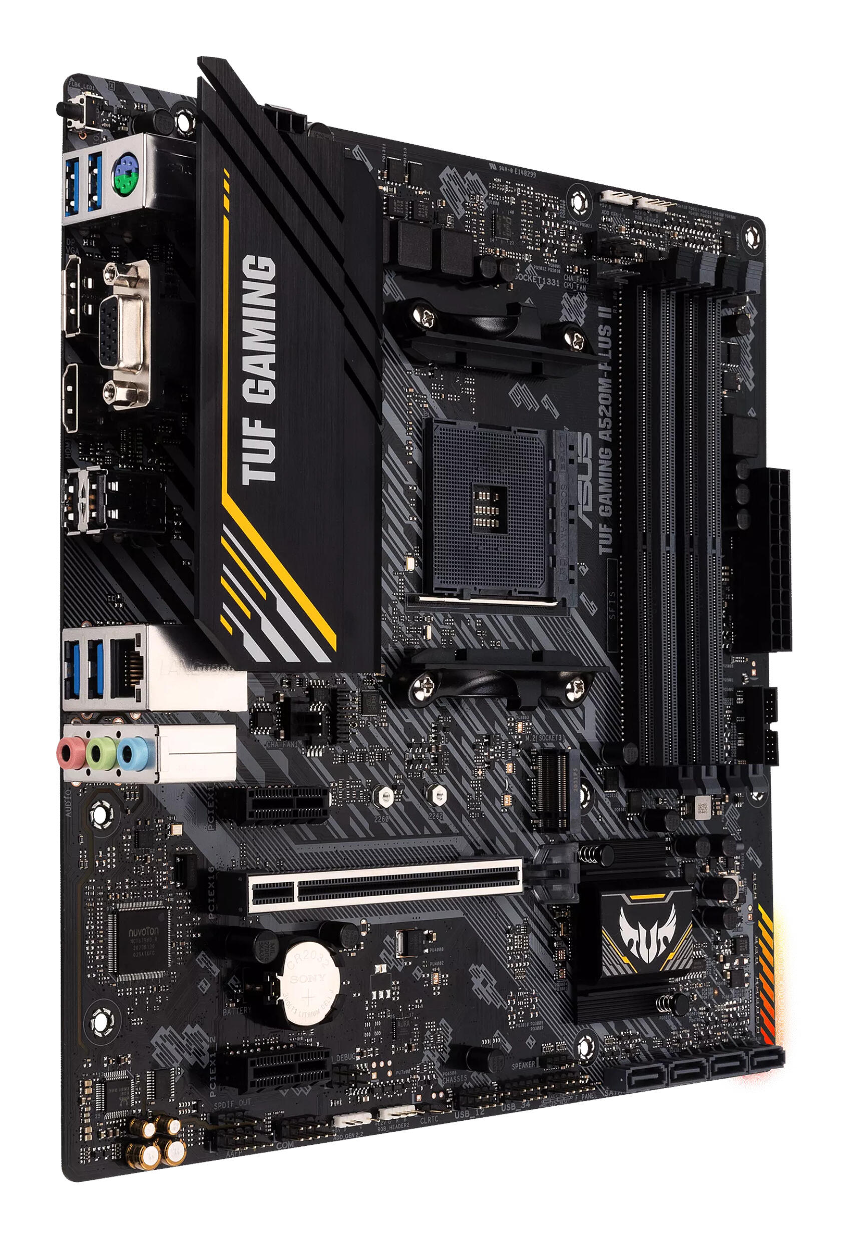ASUS Scheda madre TUF GAMING A520M-PLUS II / 90MB17G0-M0EAY0 Nero