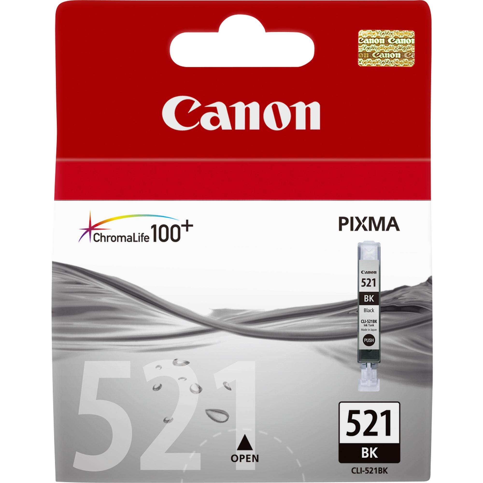 Canon Tinte CLI-521BK / 2933B001 Foto Schwarz Standard