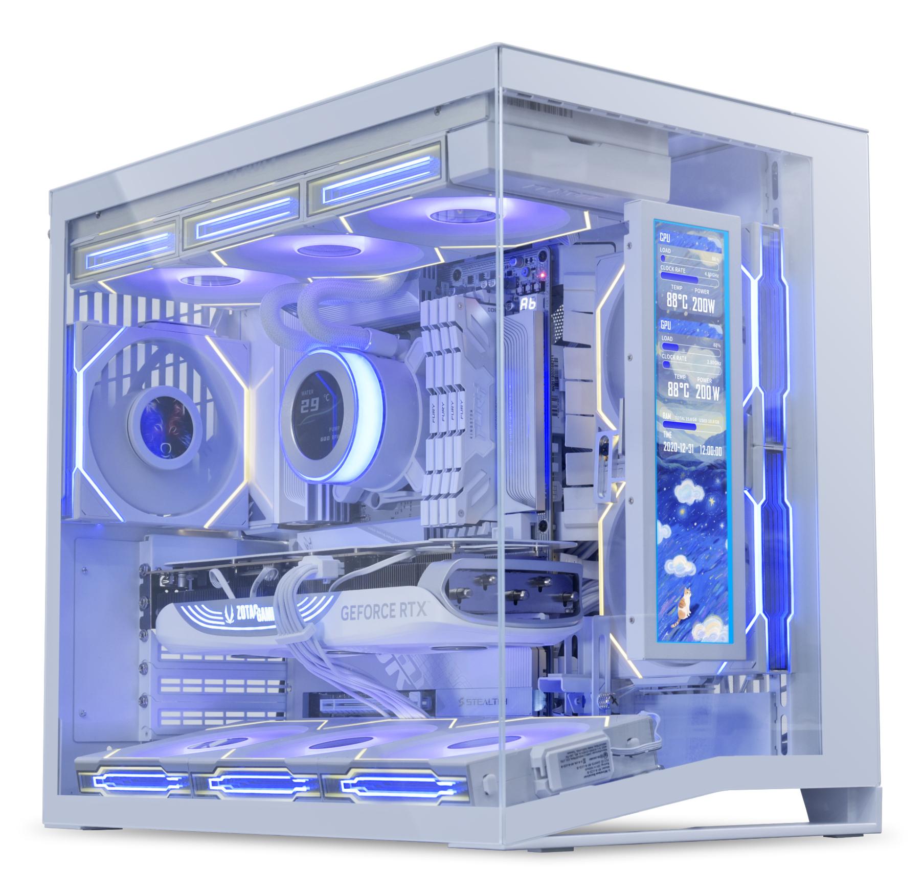 Lian Li PC-Gehäuse 8.8" Universal IPS Screen / SM088W Weiß