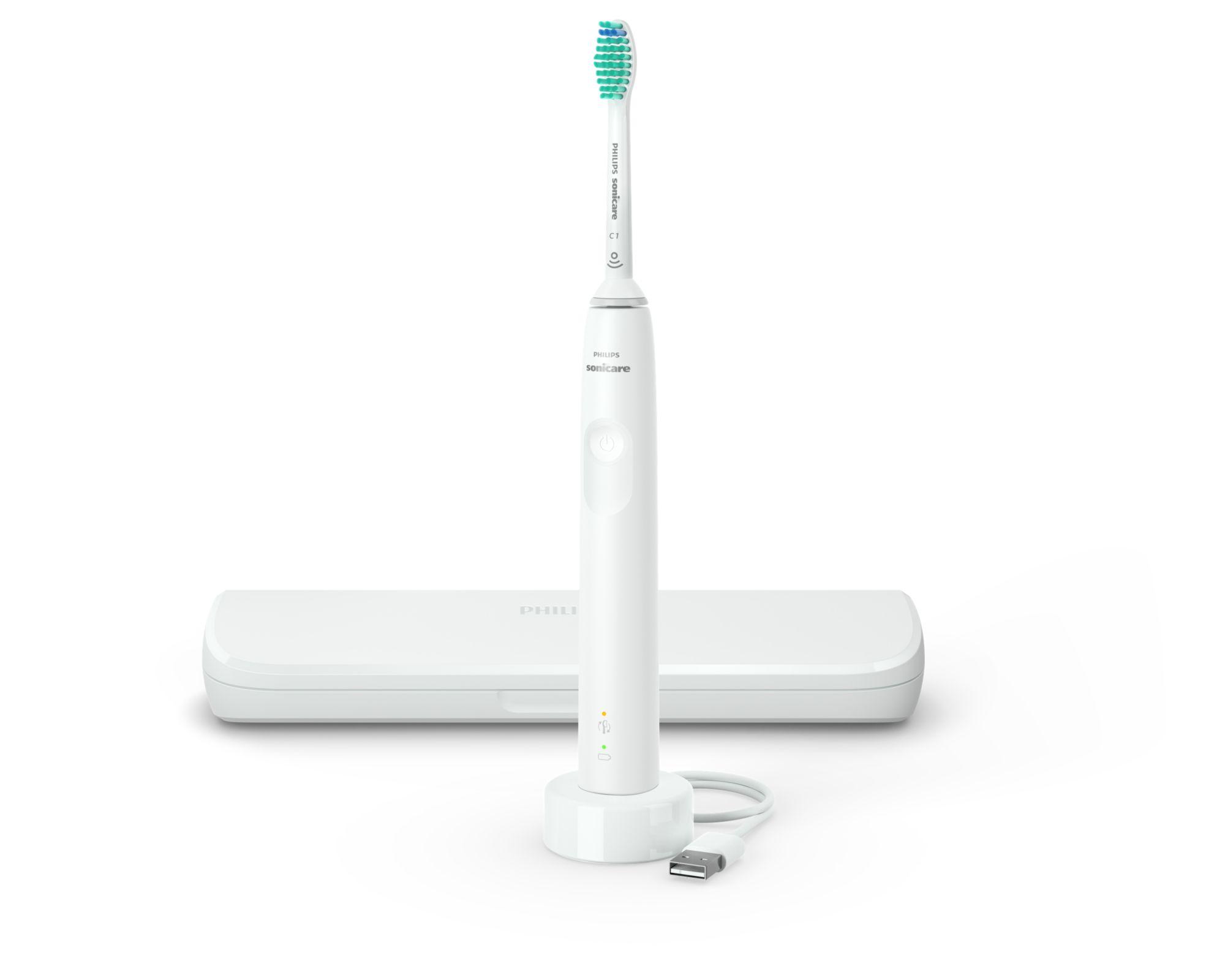 Philips Spazzolino da denti Sonicare 3100 Series mit Reiseetui / HX3673/13 Bianco Standard