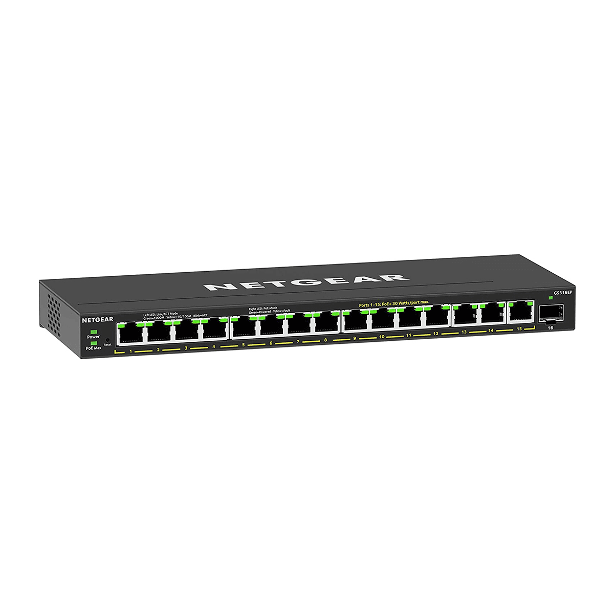 Netgear Switch GS316EP / GS316EP-100PES Black