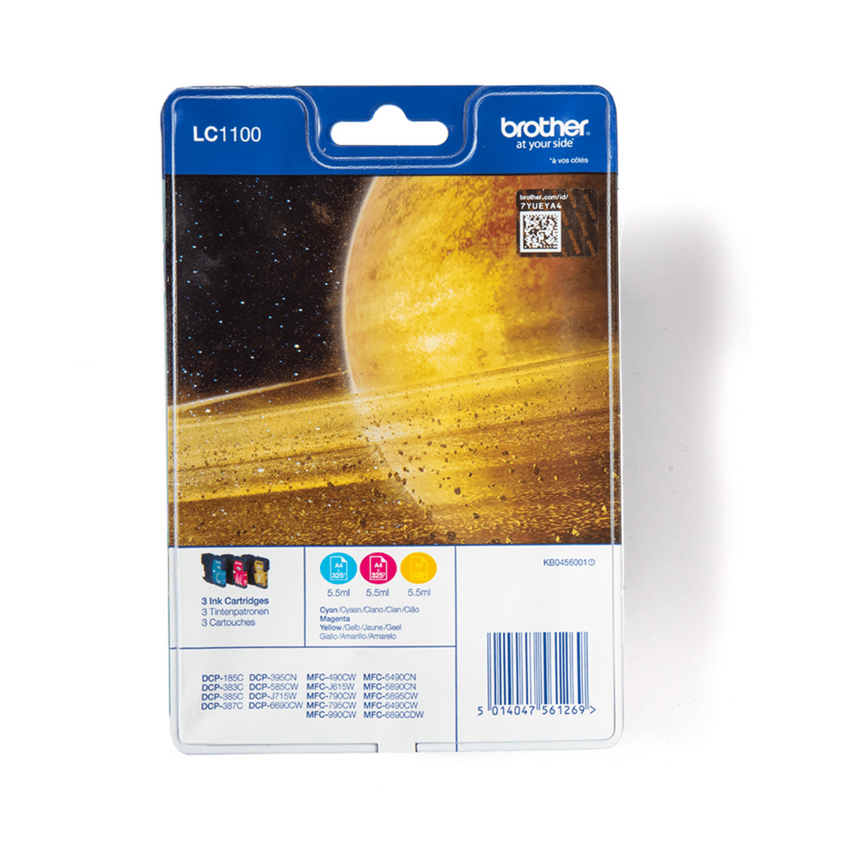 Brother Ink LC-1100RBWBP / LC1100RBWBP C,M,Y Multipack in Blister
