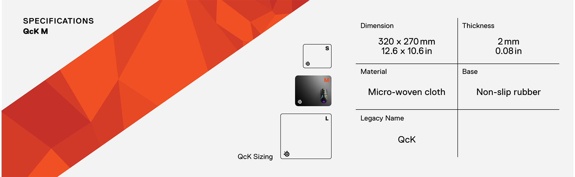 Steelseries Mauspad QcK Medium / 63004 Schwarz