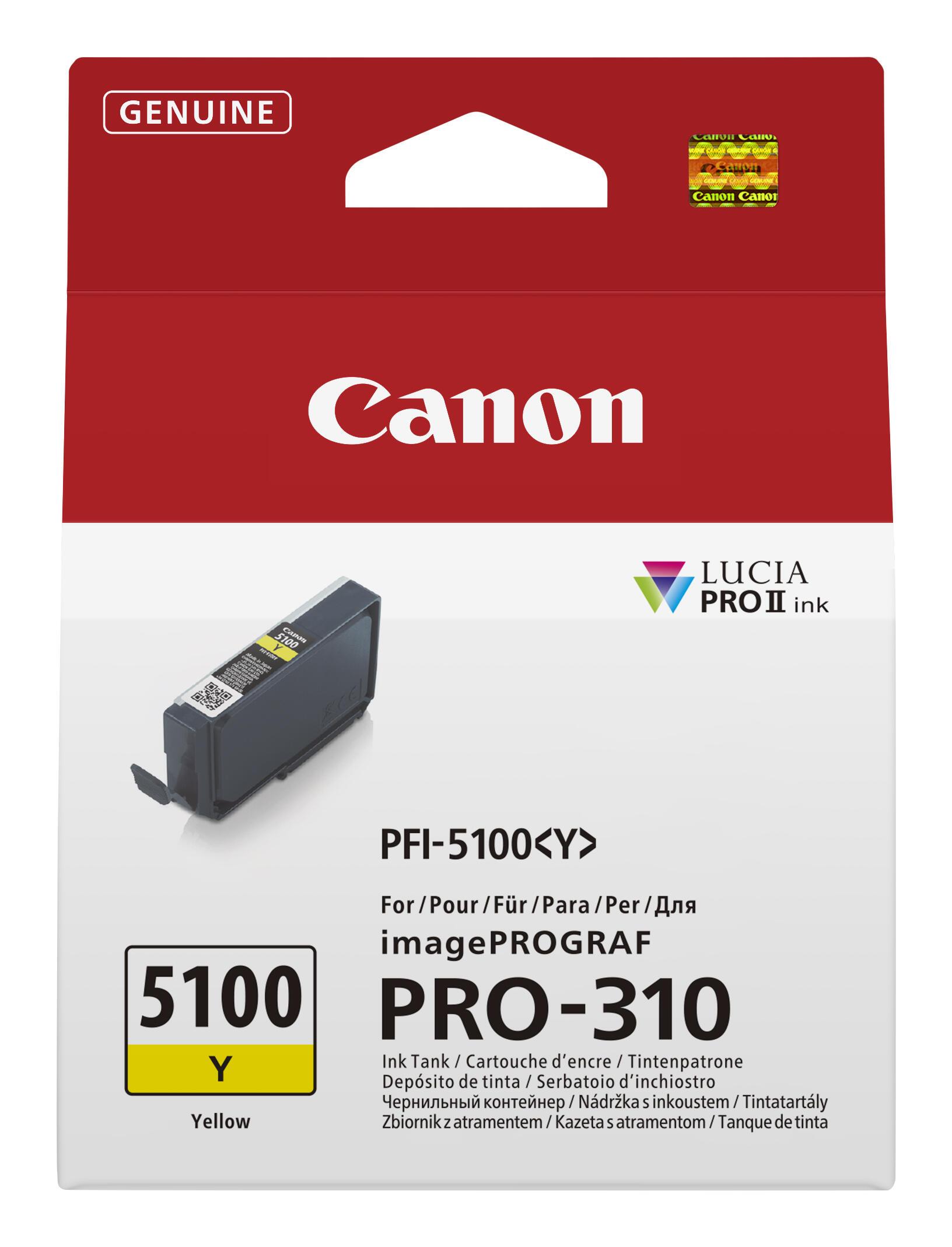 Canon Encre PFI-5100 Y / 6955C001 Jaune Standard