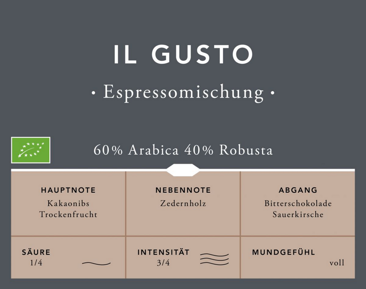 Speicherstadt Kaffeerösterei Espressomischung 500g ganze Bohne Il Gusto / 100668 Speicherstadt Kaffeerösterei Espressomischung 500g ganze Bohne Il Gusto / 100668