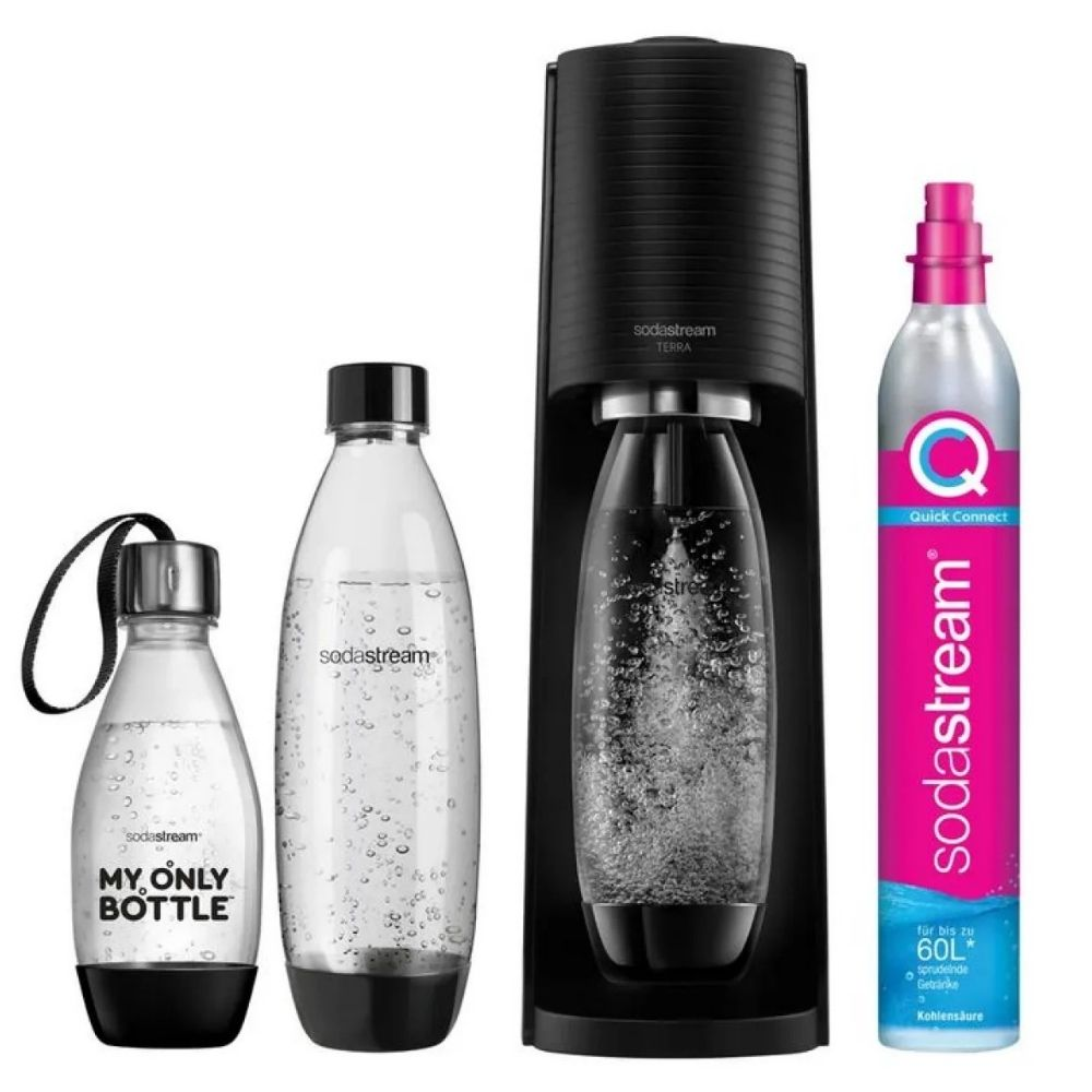 Sodastream Water bubbler Terra Vorteilspack / 1012813491 Black Multipack