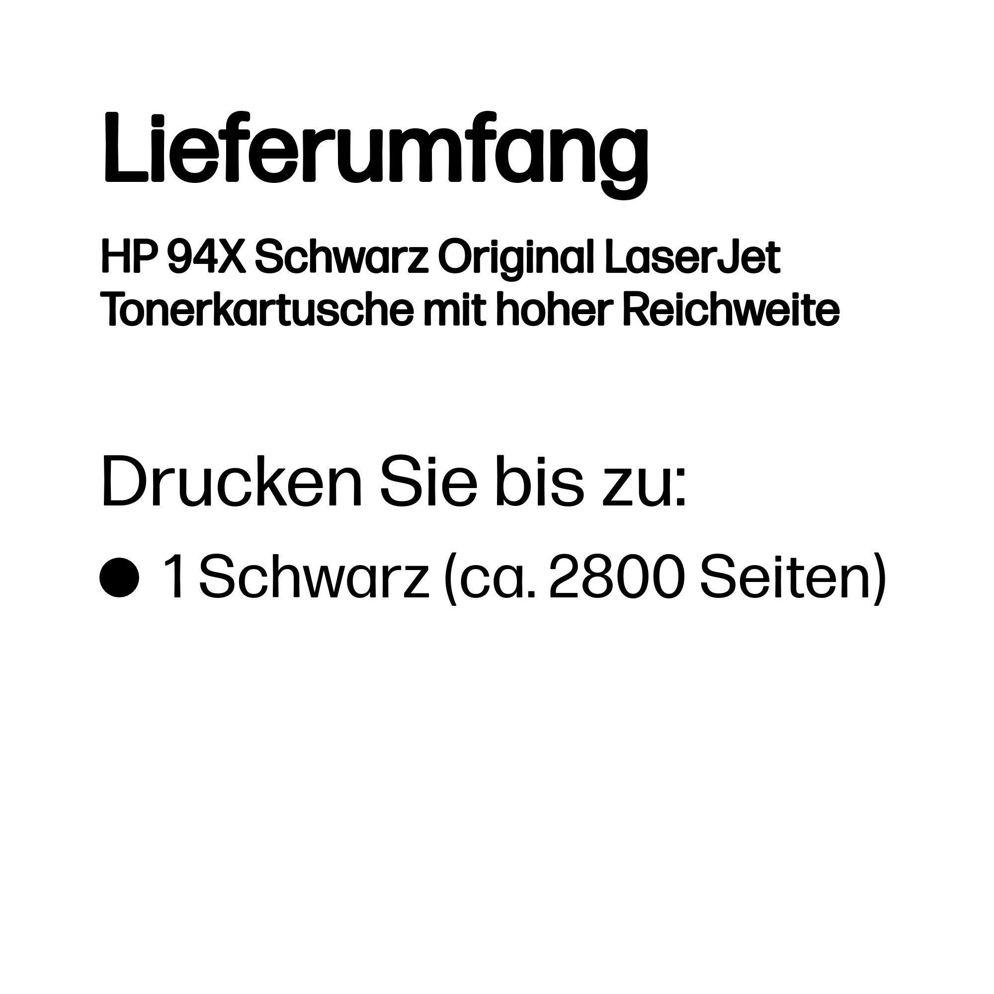 HP Toner 94X / CF294X Schwarz XL