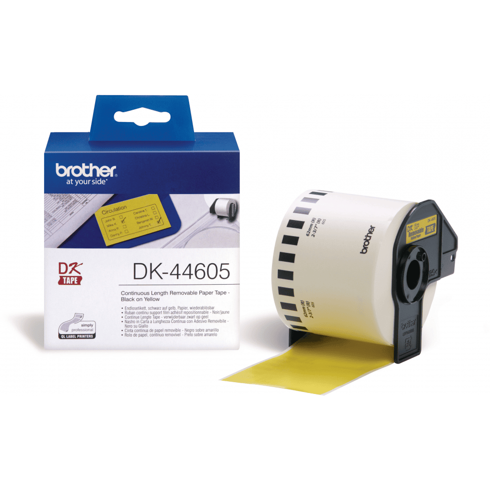Brother Etichetta DK-44605 Giallo