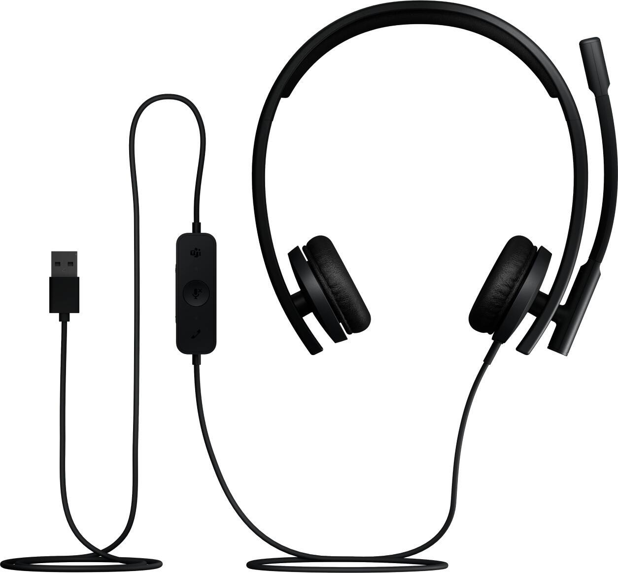 Logitech Headset H570e Stereo MS USB-A / 981-001430 Schwarz