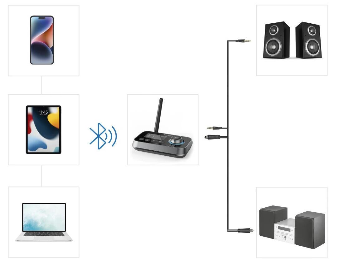 Hama Adaptateur Bluetooth Link.it duo / 00205322 Noir