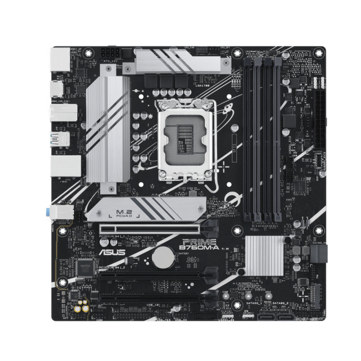 Asus Motherboard Prime B760M-A CSM / 90MB1EK0-M0EAYC Silver/Black